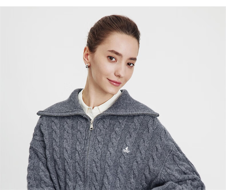 NaviKail Italy Small Sailboat Women's 2025 New Full Wool Knit Cardigan Sweater Wool Jacket 2334095507 18