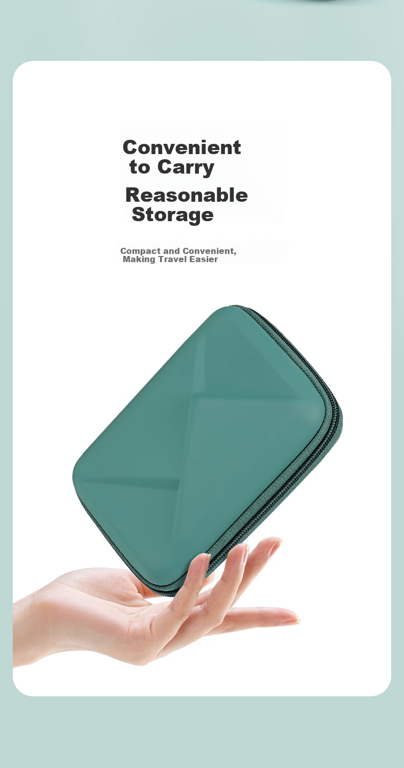 DiYiGongFang 2.5-Inch Portable Hard Drive Case, Multifunctional Digital Accessory Storage Box, Shockproof And Pressure-Resistant Hard Drive Organizer, Cable Holder, 10000mAh Power Bank Protective Cover 5
