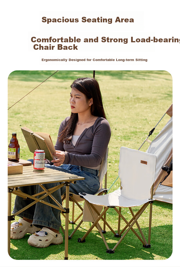 Suncojia Outdoor Folding Table And Chair Set, Portable Table And Chairs, Table, Portable Chair, Egg Roll Table 3