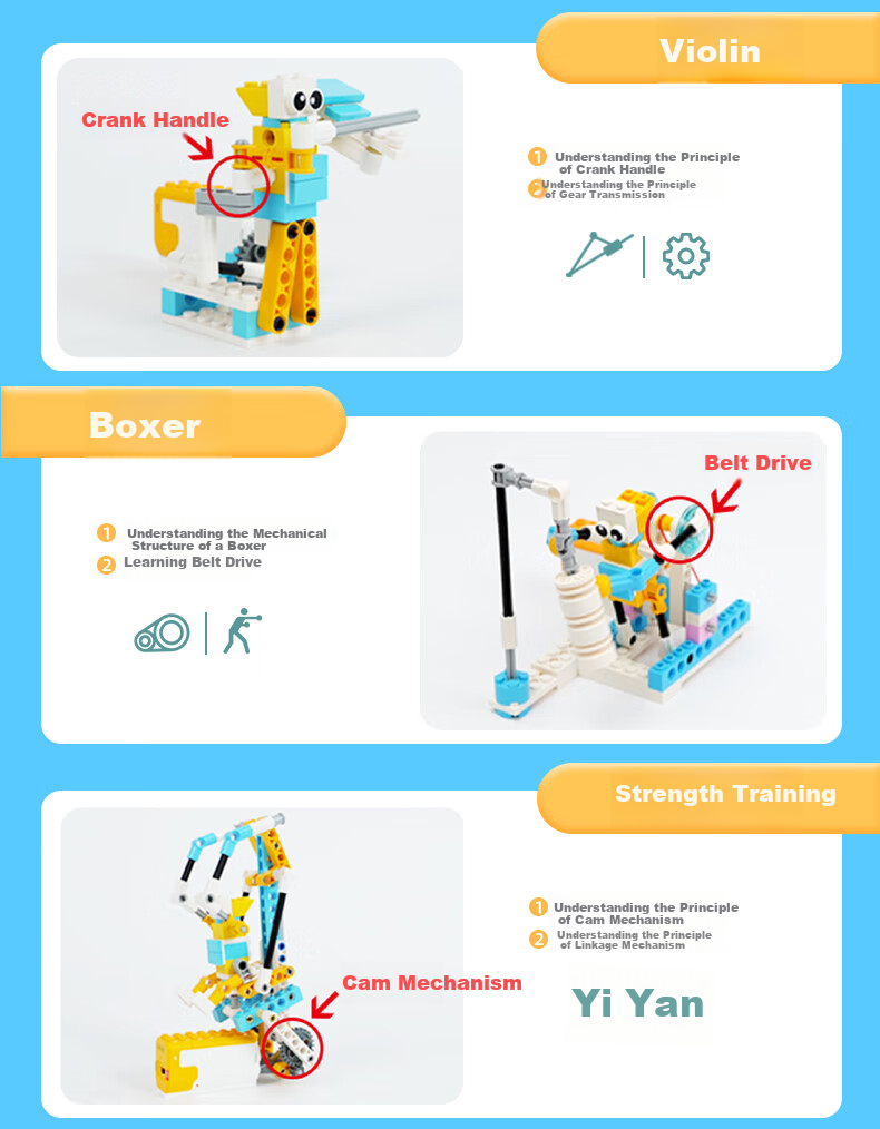 Tudao Mechanical Power Engineer Programming Robot, STEAM Children's Toy, Electric Building Blocks Assembly, Birthday Gift for Boys And Girls 7