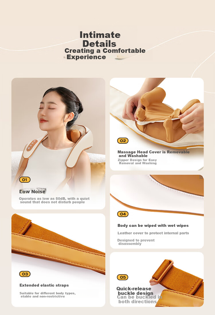 Bear Neck Massager, Cervical Massage Device, Shoulder And Neck Massager, Dual-Frequency Pulse Massager, Hot Compress Intelligent Massager, Birthday Gift for Women, Wife, Elders, Mid-Autumn Festival Gift 17