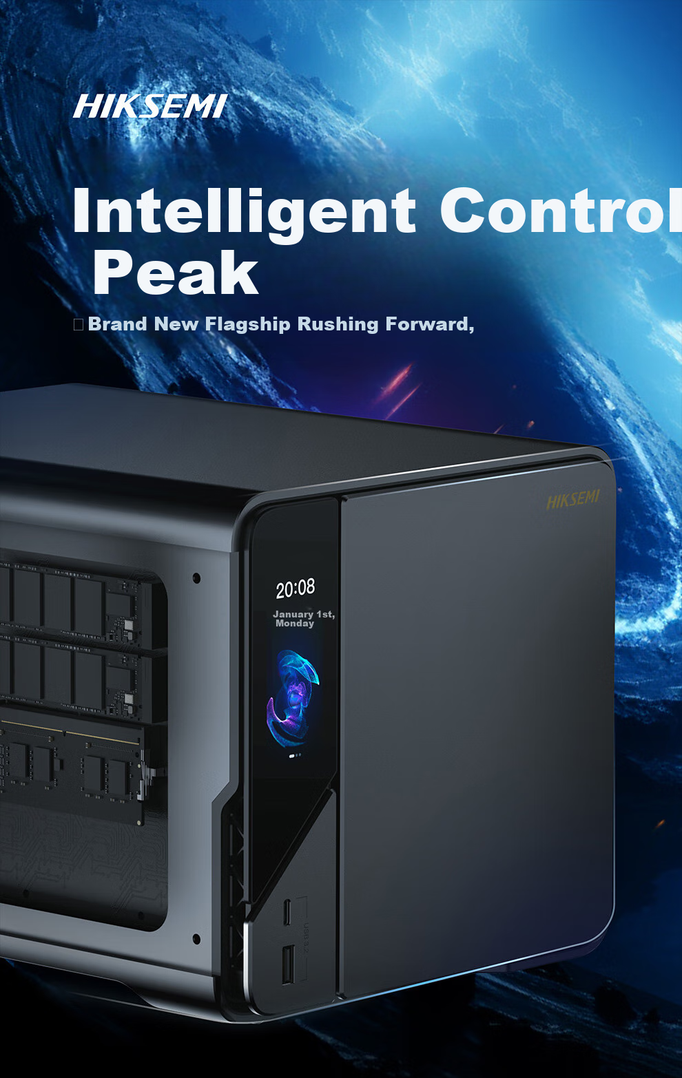 HIKSEMI Private Cloud R1, 16GB RAM, Six-Bay Network Storage Server, Home NAS Network Drive Album Backup File Sharing, Phone And Tablet Expansion Storage, Surveillance Video Recording 1