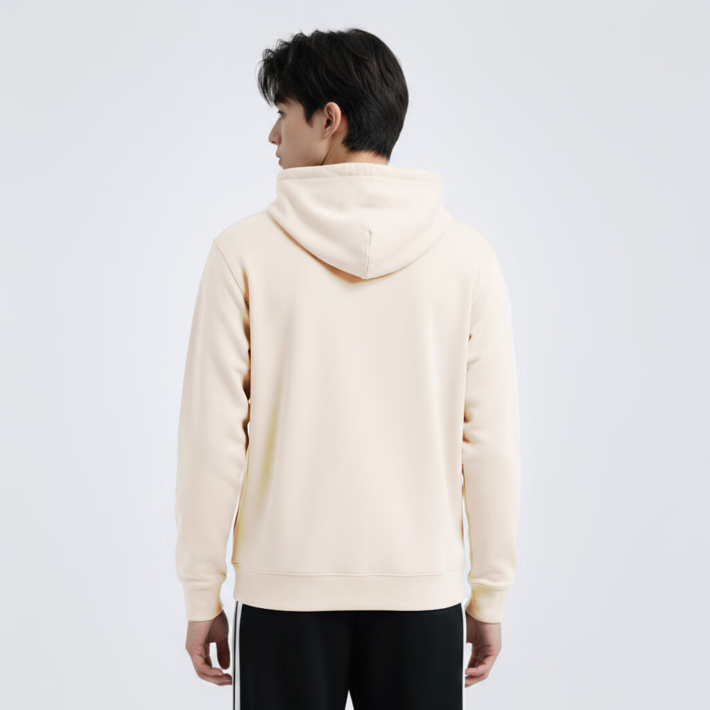 Adidas Originals Trefoil C Hoodie FT Couple Sweatshirt HK2936 Off-White M 7