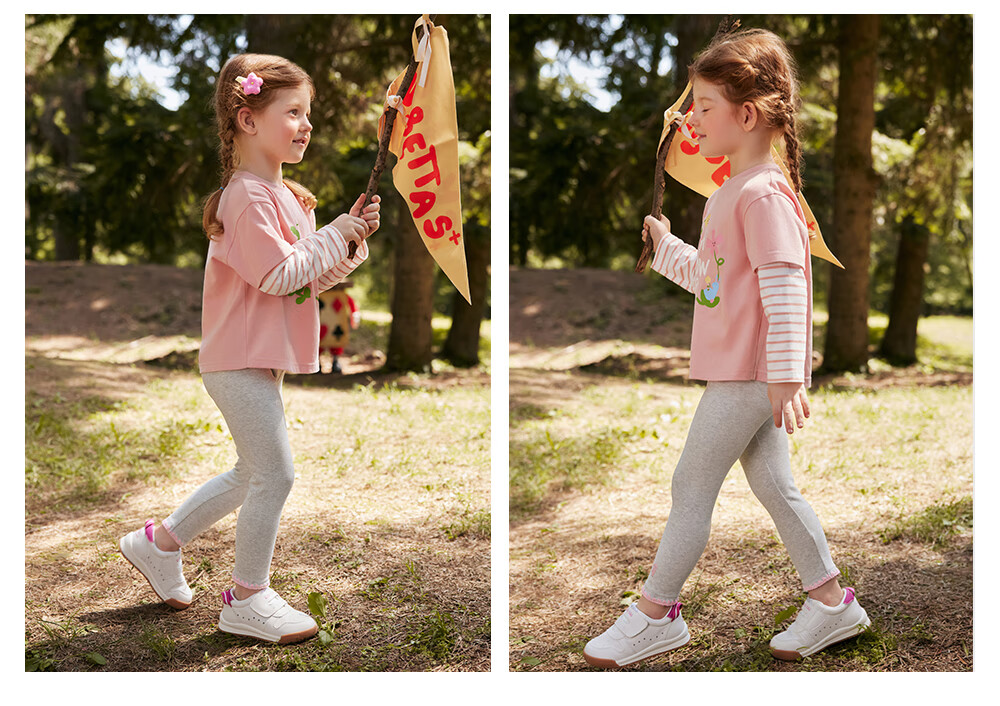 Beitaisi Girls' Leggings Socks, Spring And Autumn New Style, Children's Outdoor Wear, Soft High-Elasticity Skin-Friendly Breathable Baby Long Pants 27