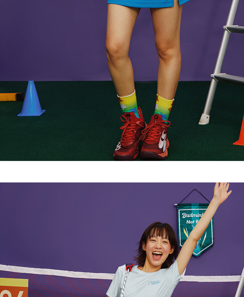 KUMPOO x Crying Center Collaboration Badminton Skirt Multi-color Casual Skirt ACQ251604 University Red XL 11