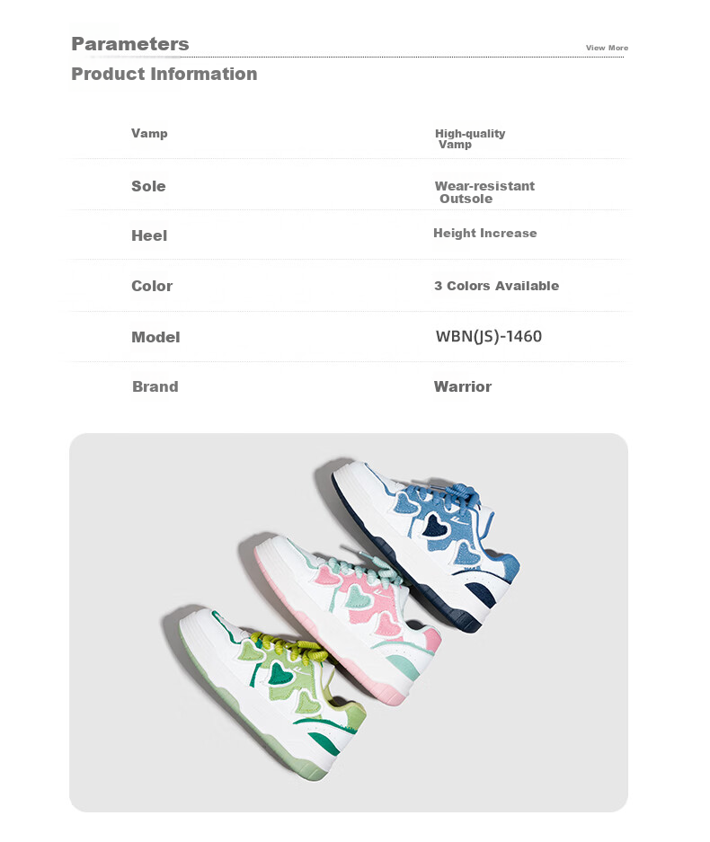 Huili Women's Sneakers, Versatile White Shoes, Trendy Thick-Soled Sports Shoes for Women-J716Z White/blue 35 8