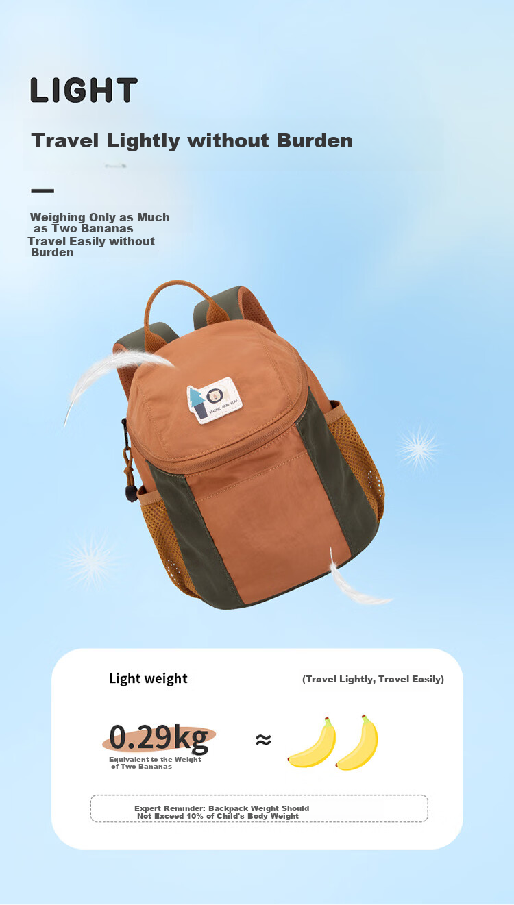 Dijiuchengbao Children's Backpack, Kindergarten Lightweight Breathable Backpack, Boys And Girls Outdoor Travel Backpack, Parent-Child Outing Backpack 4