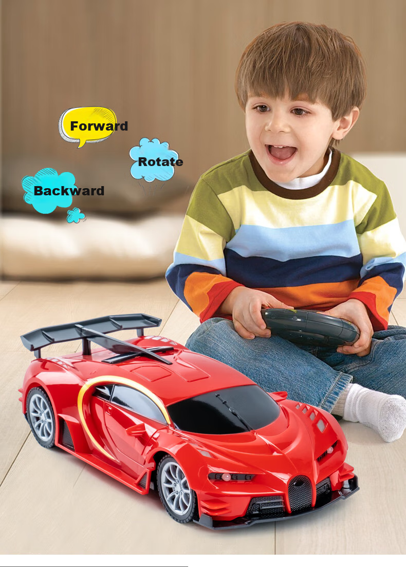 Guanchao Children's Toy, Boys' Birthday Gift, RC Remote Control Car for Ages 3-6, Electric Bugatti Racing Car, Educational Toy 3