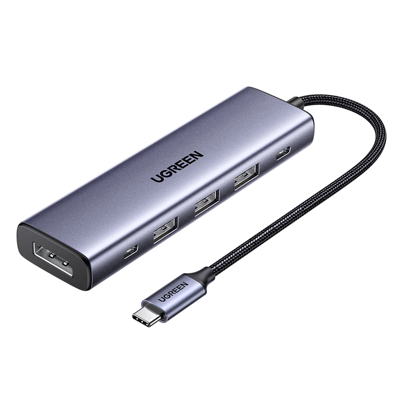 UGREEN Type-C to DP Interface Expansion Dock, 4K 60Hz Screen Mirroring Adapter, Compatible with Apple Computers, Macbook, Huawei, Laptop Interface Converter