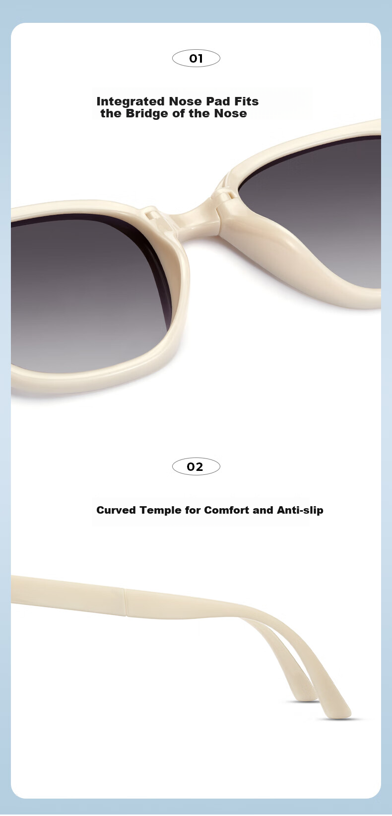 LOHO Folding Sunglasses for Men, Polarized Sunglasses, Ultra-Light, for Driving And Cycling, Protective Eyewear, Square Frame Glasses, UV Protection, Anti-Glare, Gift 10