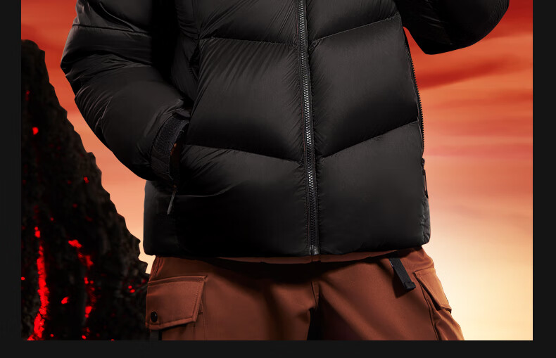 Camel Volcano PRO Goose Down Jacket Dilireba Same Style Unisex Thickened Hooded Down Coat M35CR07101 25