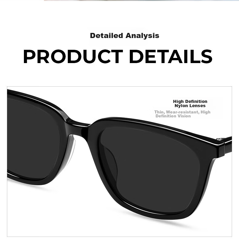 LOHO Sunglasses for Women, 2026 New Style Sunglasses, High-End Look, Flattering, Unisex, Acetate Frame, Small Frame, LH09650 7