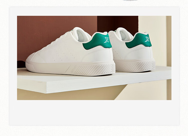 Xtep Couple's Men's and Women's Sports Sneakers Casual White Shoes Spring Summer Breathable Non-slip Wear-resistant Casual Shoes 8