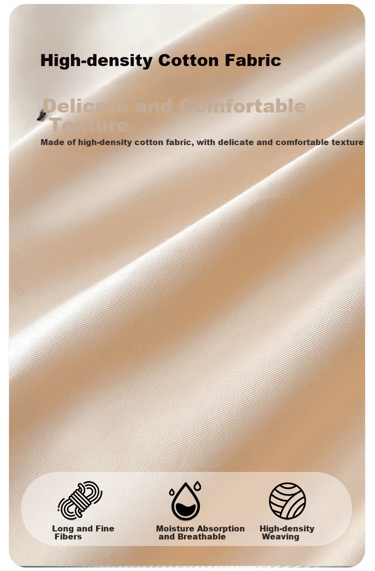 MINISO 100% Pure Cotton Four-Piece Bedding Set with Embroidery, All-Cotton Bedsheet And Duvet Cover, 200x230cm, for 1.5/1.8 Meter Bed 3