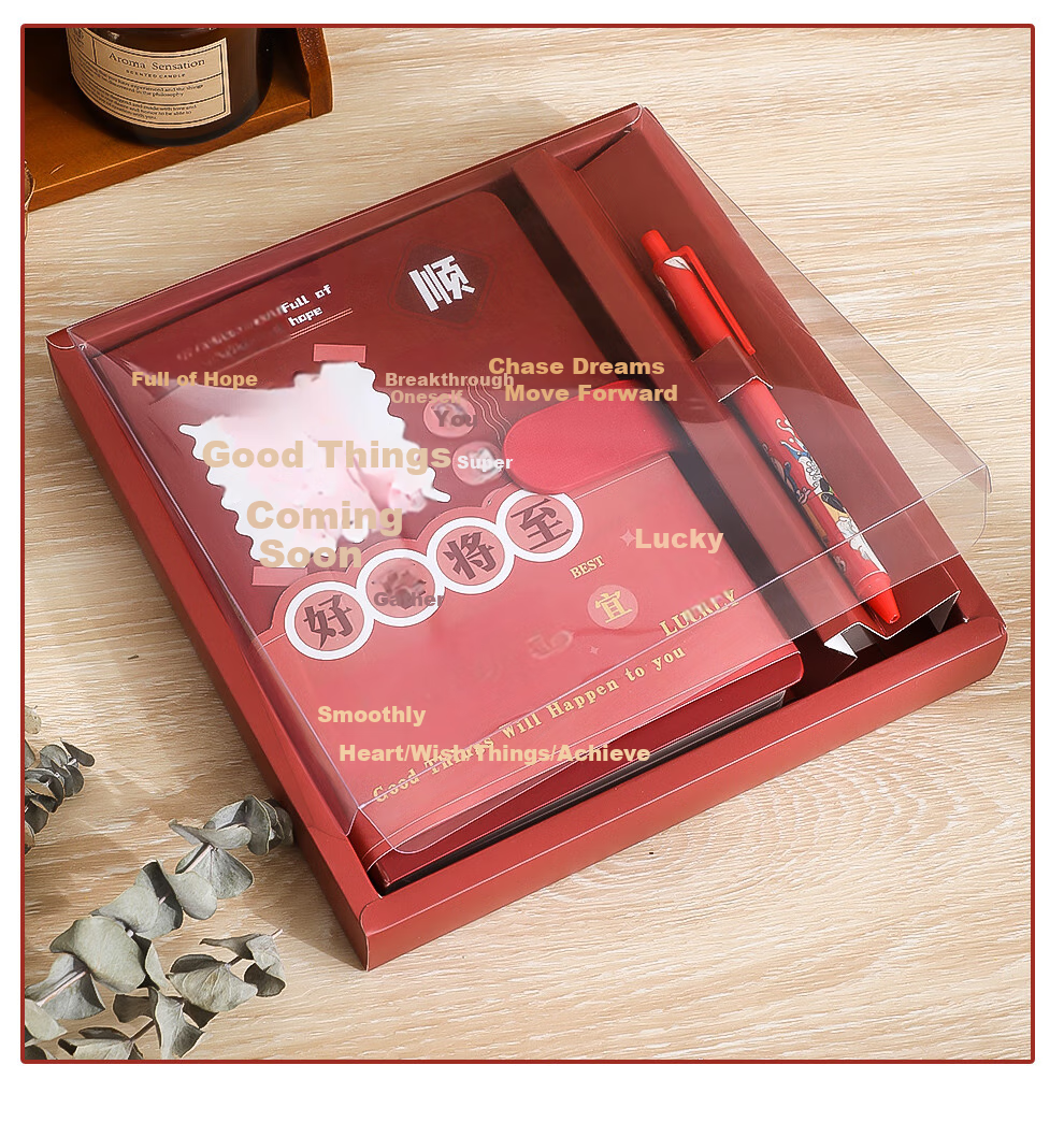 Zuolanzhe Wind-Blowing And Wave-Breaking Notebook Stationery Gift Box, High School Entrance Exam Encouragement, Inspirational Eighteen-Year Adult Ceremony Birthday Gift, Companion Gift, Graduation Gift for Classmates, Go-Getters Blessing Gift 12