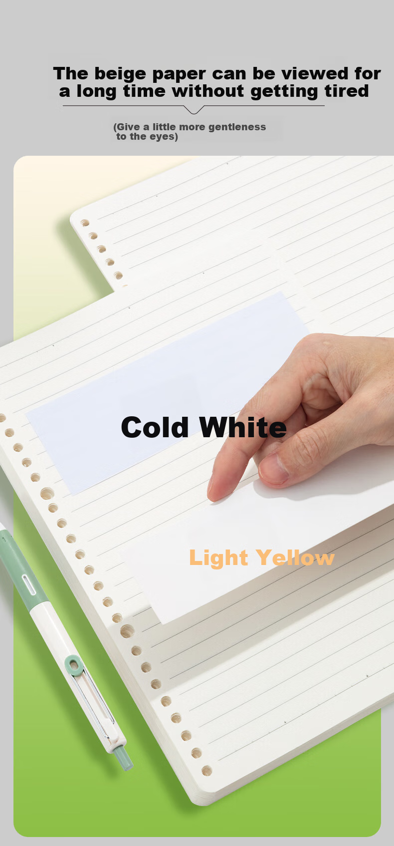 M&G Stationery A7 60-Sheet Spiral Pocket Notebook Portable PP Vertical Flip Loose-Leaf Grid Notebook XA7501G3 9