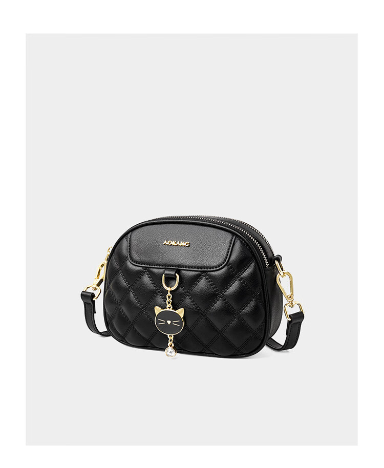 Aokang Women's Handbag, Trendy Cowhide Quilted Small Square Bag, Light Luxury Crossbody Shoulder Bag, Birthday And 520 Gift for Girlfriend 12