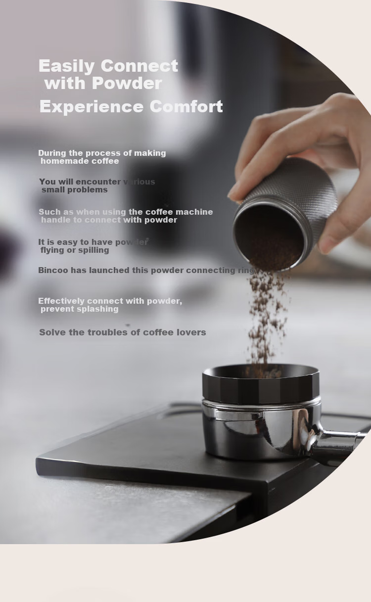 Bincoo Coffee Magnetic Ground Coffee Ring, Coffee Machine Handle Anti-Air Ring, 6 Magnetic 51/58mm Ground Coffee Italian Accessory 3