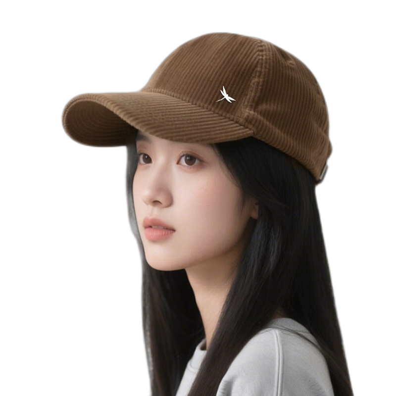 Red Dragonfly Women's Autumn Winter Warm Baseball Cap Korean Style Outdoor Sunshade Sunscreen Large Head Circumference Slim Face Duckbill Hat