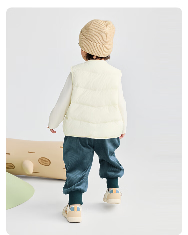 BALABALA [Same As in Mall] Baby Long Pants, Fleece-Lined Thickened Joggers, Winter Girls' Trousers 20