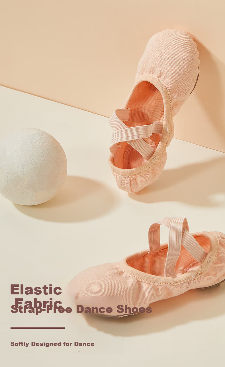 Iron Arrow Dance Shoes Elastic Fabric Ballet Practice Shoes Adult Cat Claw Shoes Children's Chinese Dance Body Shoes New Flesh Color Size 35 1