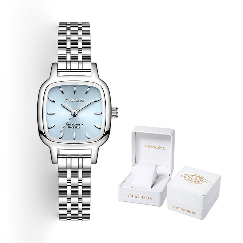 Dickies Women's Watch Simple Luxury Small Square Blue CL-742 Gift for Girls Birthday Christmas