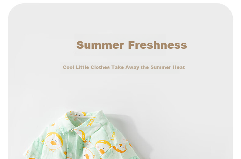 Huanxixiaoxiong Baby Short-Sleeve Set, Boys' Summer Half-Sleeve Clothes, Infant Summer Shirt, 2025 New Trendy Boys' Outfit 3