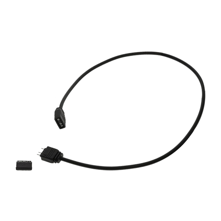 KELEPU Motherboard ARGB Control Cable, 5V Three-Pin Adapter Cable, Hub Extension Cable, One-To 50cm