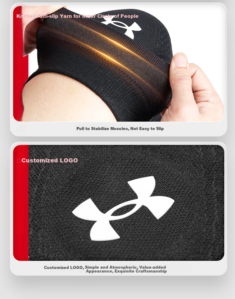 Under Armour Knee Brace for Sports, Basketball, Running, Meniscus, Summer Badminton, Patella, Hiking, Old Cold Legs, Knee Joint Protection Gear 11