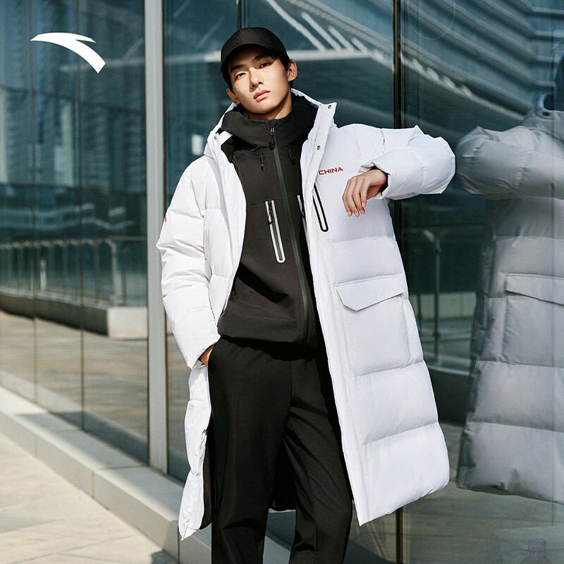 ANTA Six-Degree Core Down Jacket | Mid-Length Men's Sports Down Jacket Winter New Water-Repellent Cotton Coat