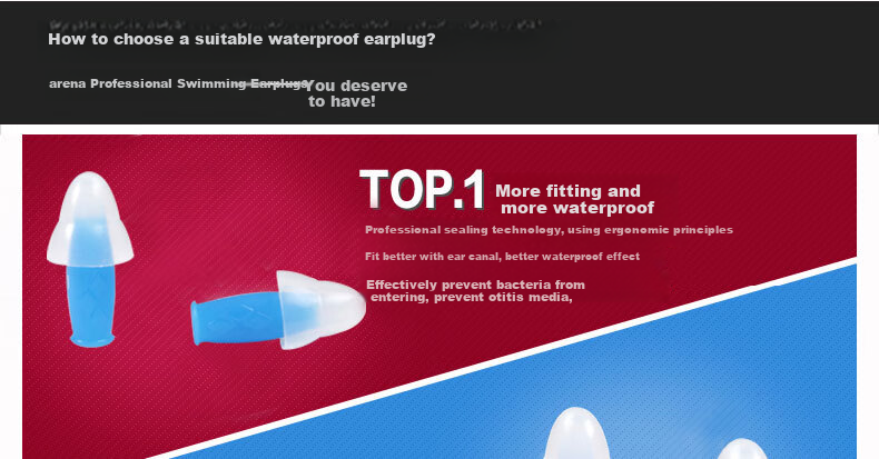 Arena Swimming Earplugs, Silicone Soft Comfortable Waterproof Sound-Conducting Non-Damaging to Eardrum for Swimming And Bathing, Suitable for Both Men And Wome 3