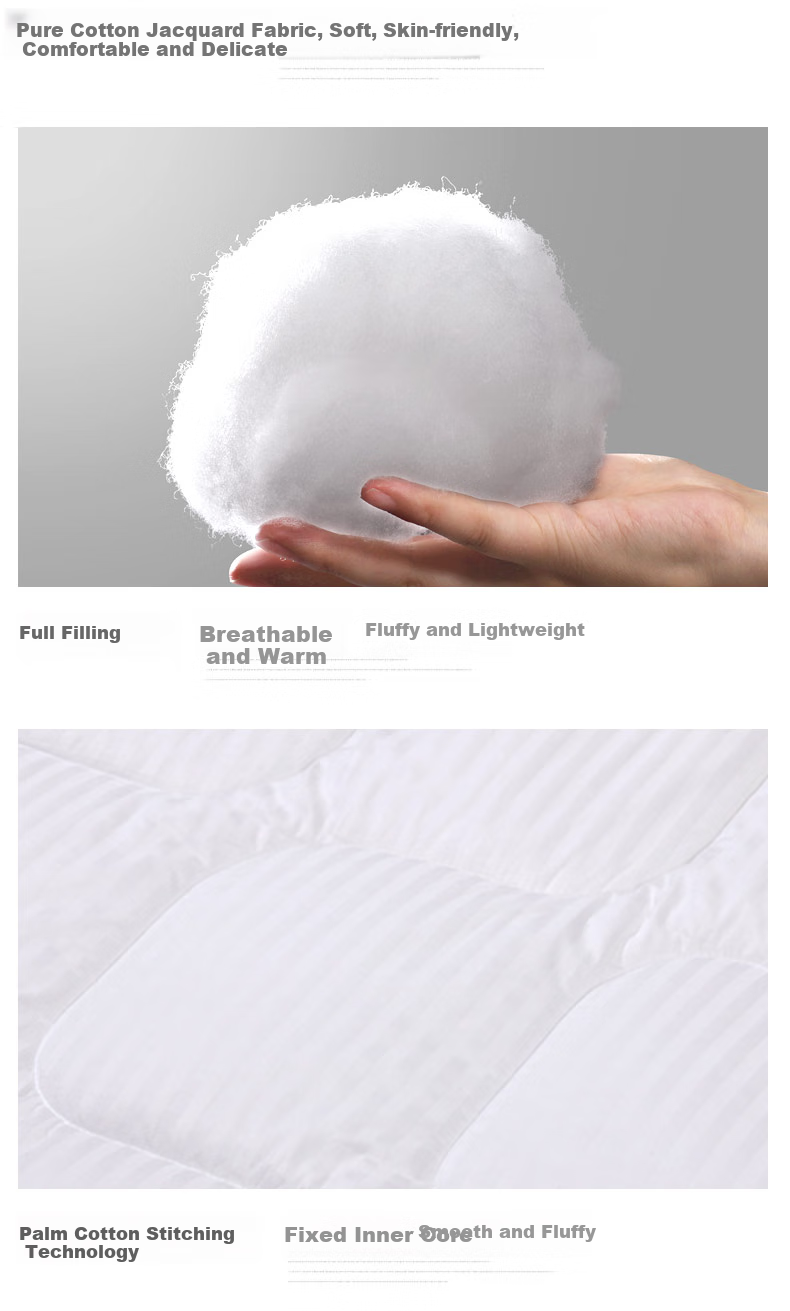 FUANNA 51% Xinjiang Cotton Fiber Quilt, Seven-Hole Antibacterial Winter Cotton Comforter, Double Bed Quilt Insert 6.5 Jin, 230*229cm 10