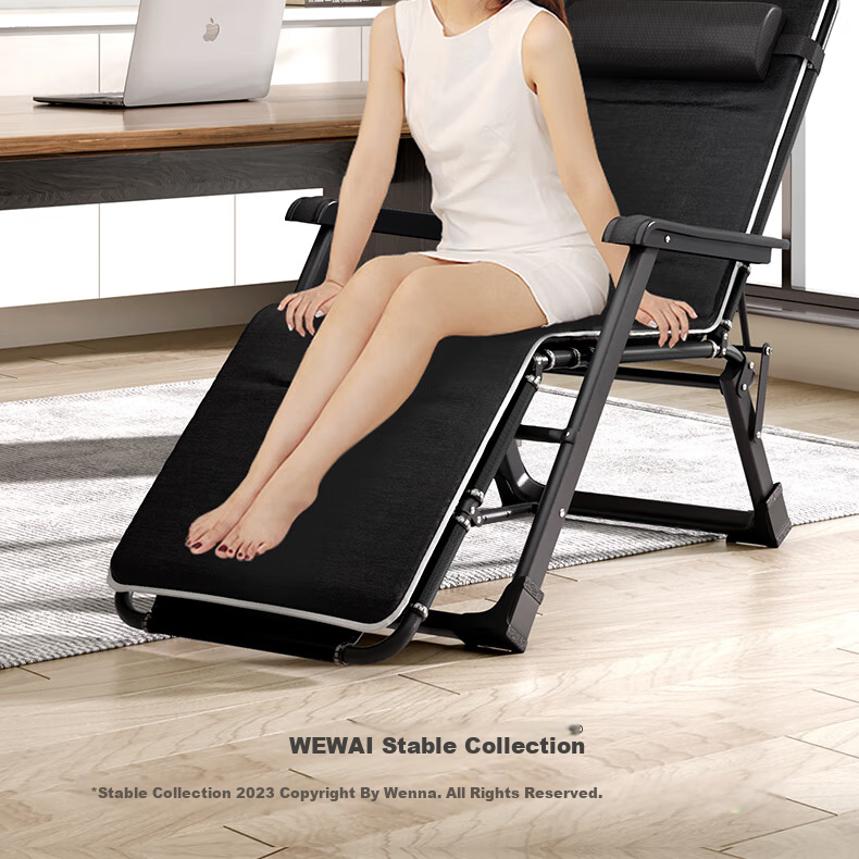 Wenna Folding Chair Bed, Office Nap Bed, Single Bed, Nap Chair, Sleeping Chair, Accompanying Care Bed, Camp Bed, Thickened Cotton Pad 1