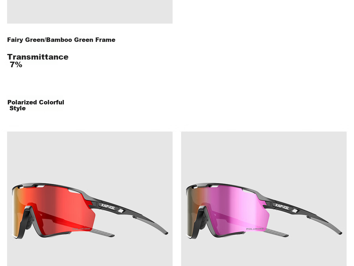 KAPVOE Colorful Hiking And Mountaineering Glasses, Snow-Climbing Polarized Windproof Sand-Proof UV Protection Goggles 33
