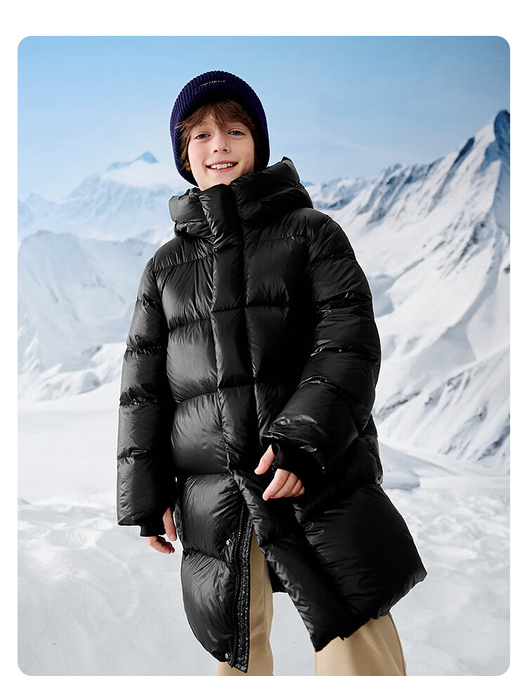 BALABALA Kids Down Jacket Children's Winter 2025 Thickened Goose Down Coat Extreme Cold Warmth 208425107221 2