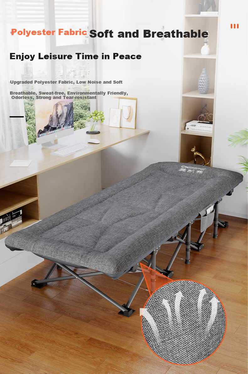 Okeefe Folding Bed, Single Bed, Office Nap Bed, Lounge Chair, Accompanying Care Simple Bed, Portable Camping Bed - 14 Feet 9