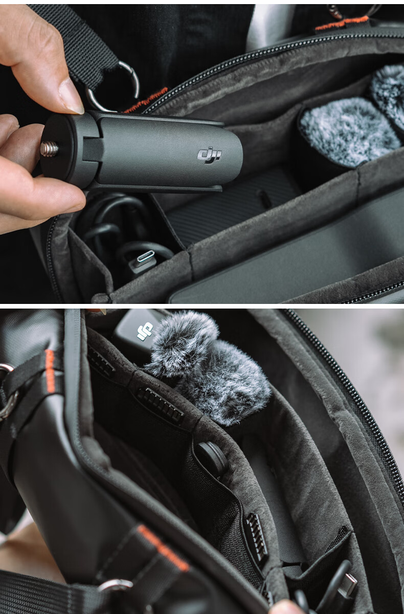 SUREWO Shoulder Bag for DJI Pocket 3/2, Portable Storage Case for Osmo Pocket 3rd Gen Camera, Waterproof Handheld Single Shoulder Protective Accessory Bag 3