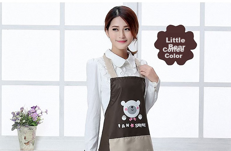 Jinghuisichuang Kitchen Apron [Stain-Resistant, Oil-Proof, Long Sleeve] Washable Durable Women's Smock Workwear JH0808 9