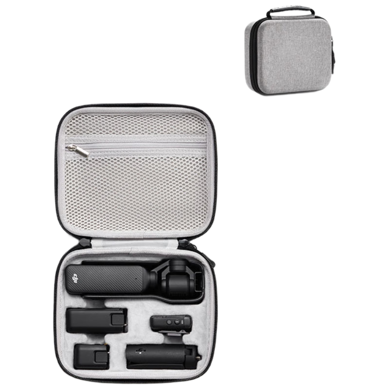 Smorss DJI Pocket 3 Storage Case All-in-One Camera Bag Pocket Osmo Camera Protective Case Portable Handheld Bag [Gray]