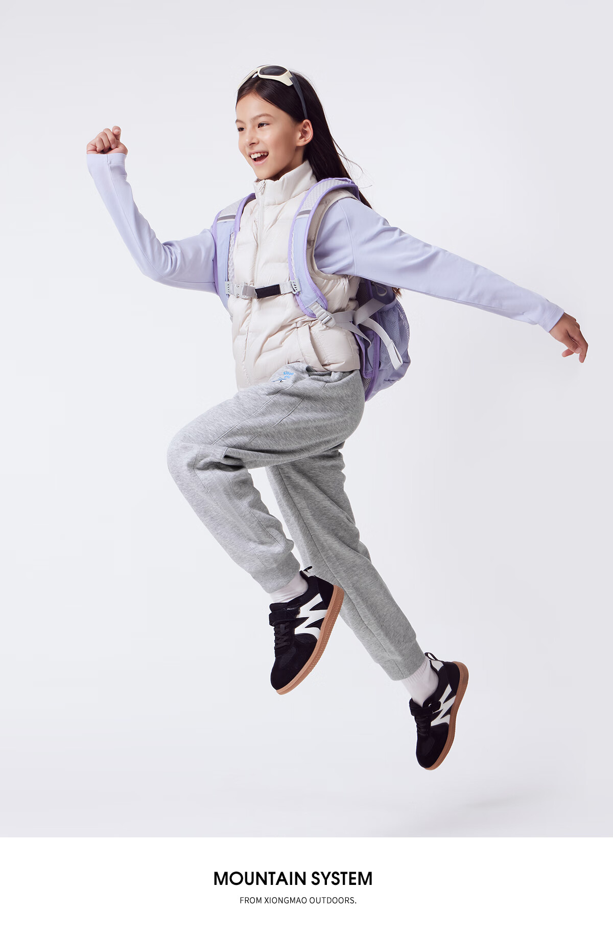 Panda Camel Series Kids Sports Long Pants Girls Autumn Winter Fleece Warm Antibacterial Knit Pants Boys K339,130 5