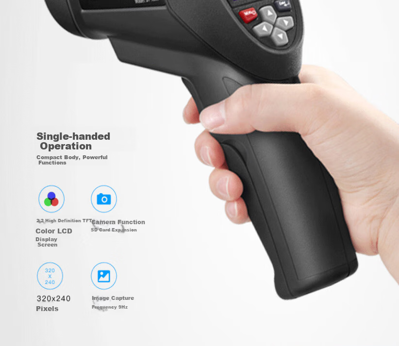 CEM DT-9868S Thermal Imaging Camera, Infrared Thermometer, Infrared Detector, Electrical And Appliance Monitoring Thermal Imager 2