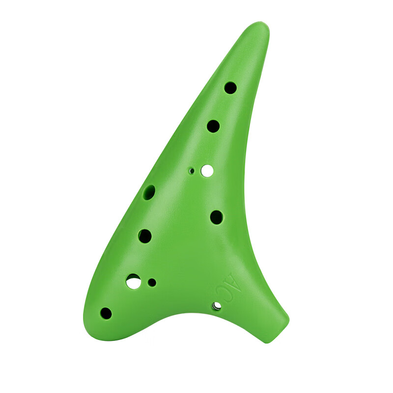 Acacia Bird 12-Hole AC Resin Ocarina Durable Student Performance Ocarina Green