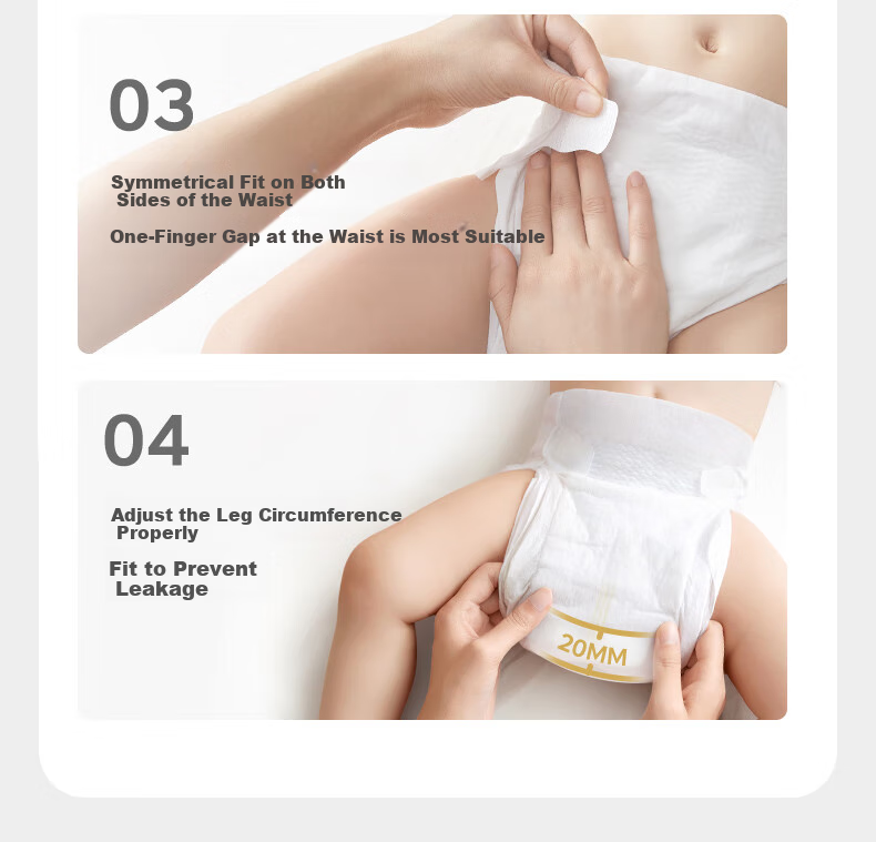 Babycare Overnight Diapers S4 Pieces (4-8kg), High Absorbency, Breathable, Night Use, Sleep Aid, Baby Diapers, Trial Pack 27