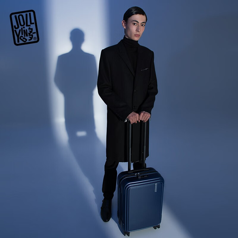 JOLLYING Carry-On Luggage Travel Suitcase for Men and Women Business Trip Trolley Large Capacity Student Thickened Shell Password Lock Box