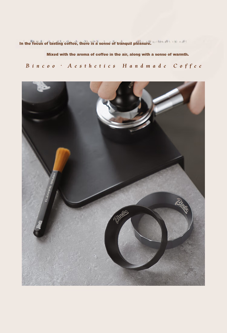 Bincoo Coffee Magnetic Ground Coffee Ring, Coffee Machine Handle Anti-Air Ring, 6 Magnetic 51/58mm Ground Coffee Italian Accessory 13
