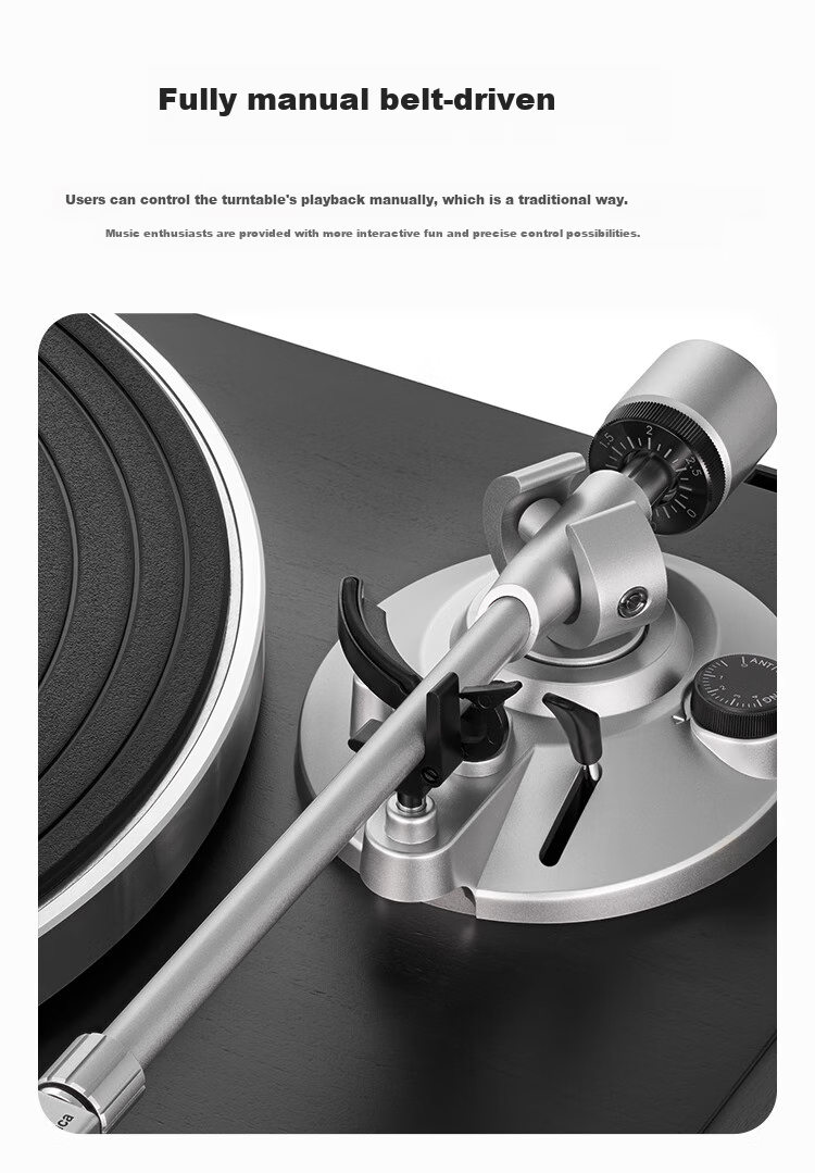 Audio-Technica [Self-Operated] AT-LPW30 Turntable, Vinyl Record Player, Retro Phonograph, Graduation Gift, Father's Day Gift 4