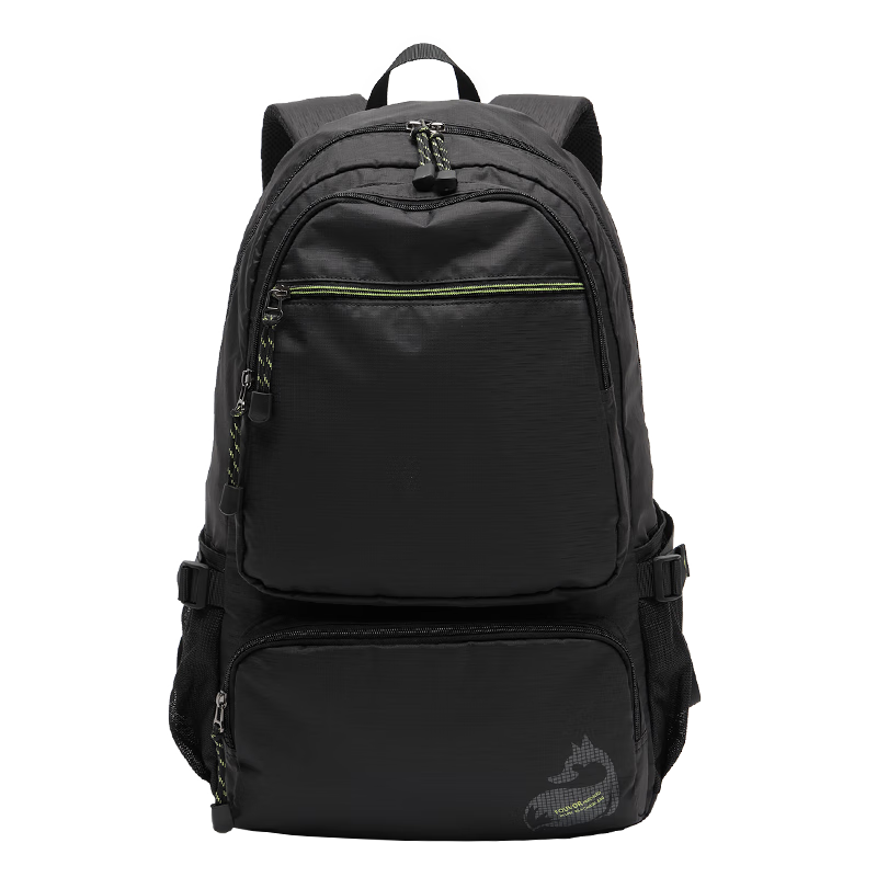 FOUVOR Outdoor Large Capacity Women's Backpack Laptop Bag Student Travel Casual School Bag Lightweight Travel Bag Black