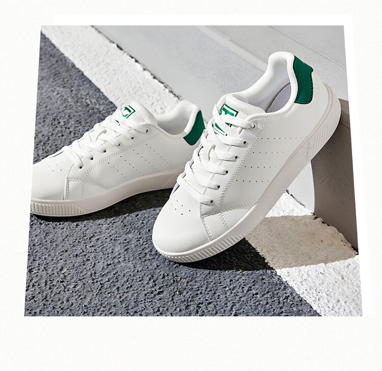 Xtep Couple's Men's and Women's Sports Sneakers Casual White Shoes Spring Summer Breathable Non-slip Wear-resistant Casual Shoes 11