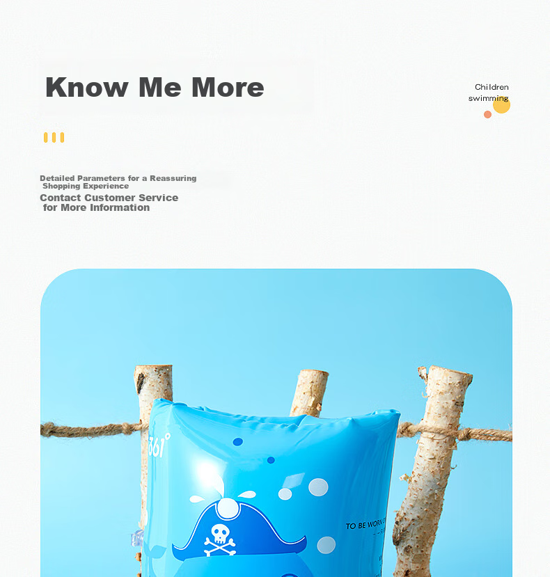 361° Adult Floating Sleeve Swimming Arm Rings Water Sleeves Swimming Equipment Beginner Swimming Arm Rings Inflatable Floating Sleeves 5