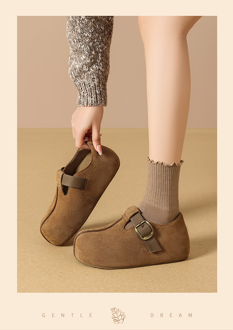 ZHR Height-Increasing Birkenstock Sandals for Women, Kappa Versatile Women's Shoes, Spring And Autumn Lightweight Casual Flats for Women, JT191 Khaki Size 36 17